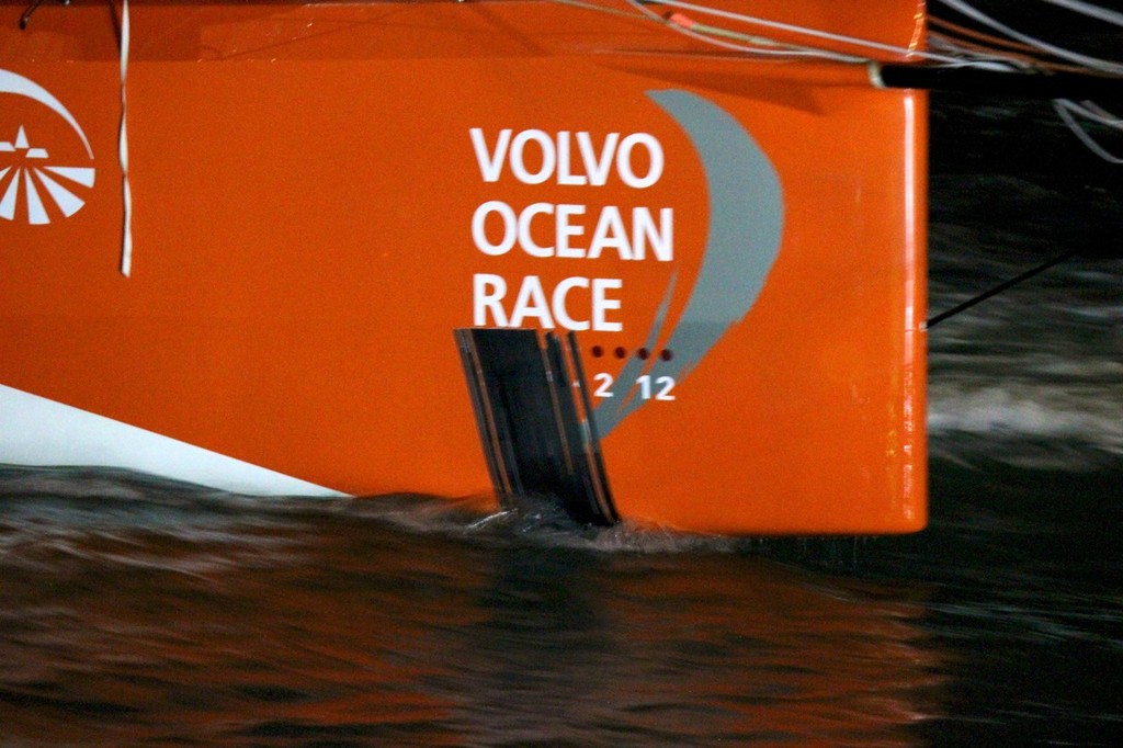 Bow damage Groupama - Volvo Ocean Race, Leg 4 Finish © Ben Gladwell http://www.sail-world.com/nz